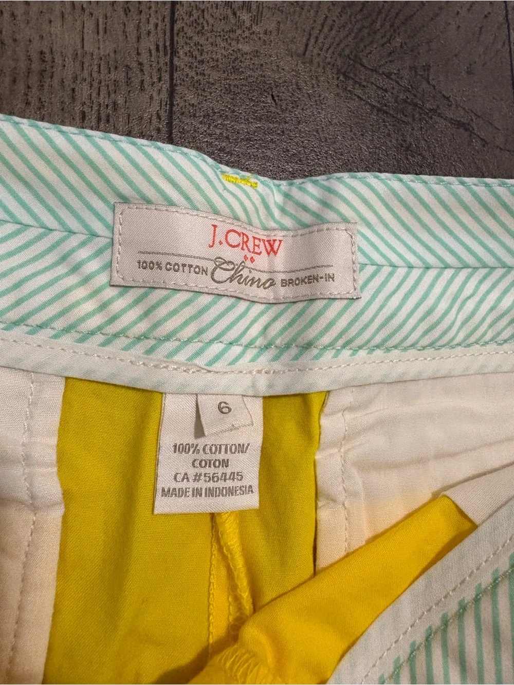J. Crew Bright Yellow Women's Chino Shorts